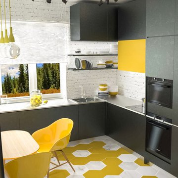 Townhouse in Dzerzhinsk, interior and furniture design